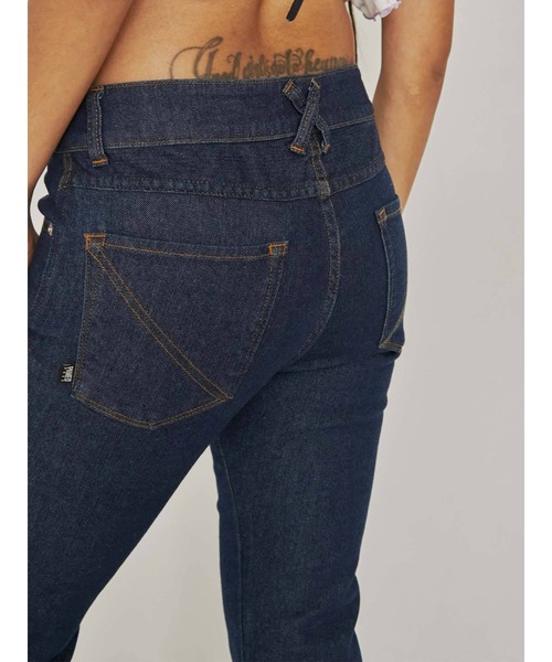 「PAMEO POSE」 デニムパンツ SMALL インディゴブルー レディース_画像4