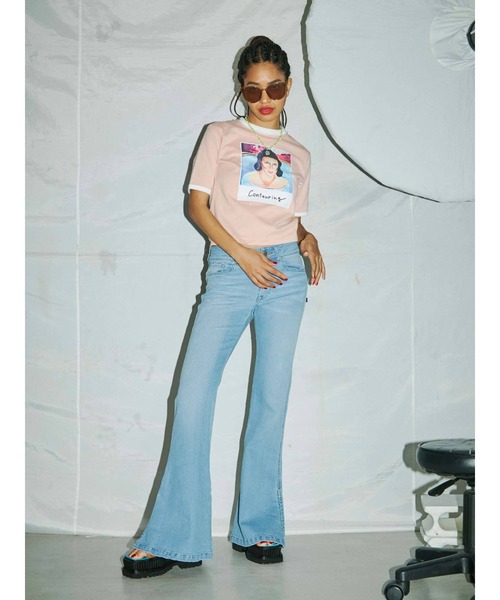 「PAMEO POSE」 デニムパンツ SMALL インディゴブルー レディース_画像7