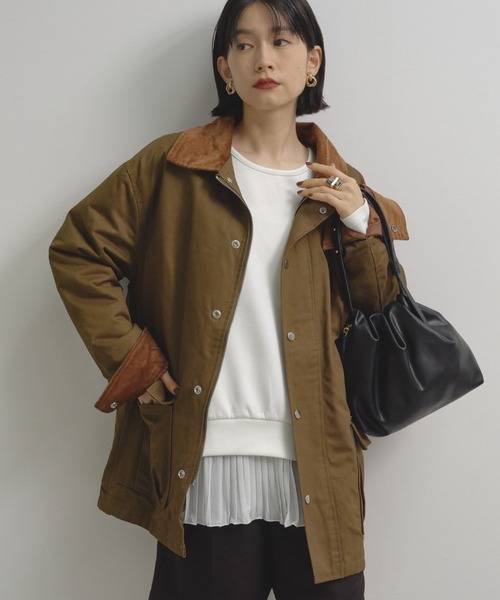 Shelly island（シェリーアイランド） ブルゾン アウター 襟配色