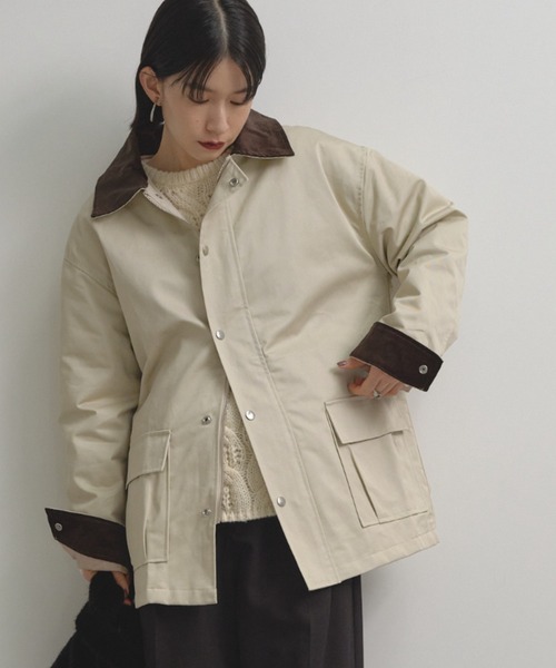 Shelly island（シェリーアイランド） ブルゾン アウター 襟配色