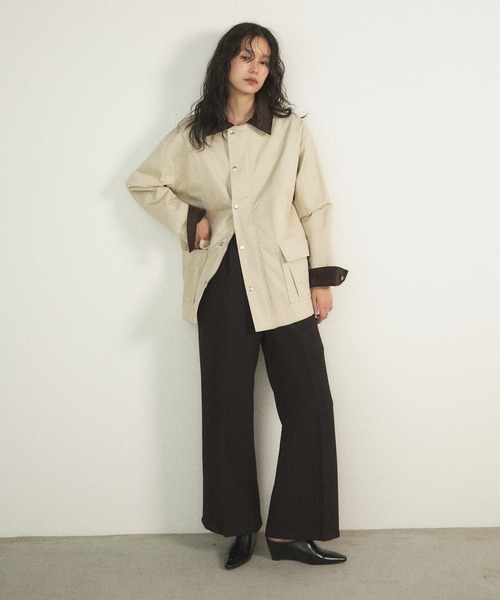 Shelly island（シェリーアイランド） ブルゾン アウター 襟配色