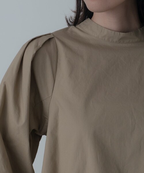 INDIVI GALLEST ブラウス シャツ タイプライターボリュームスリーブ