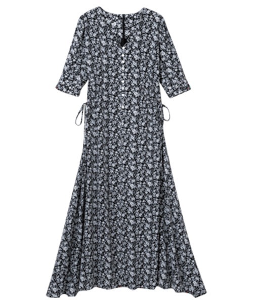 「RANAN」 半袖ワンピース M ブラック レディース_画像9