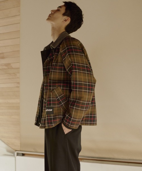 【BARBOUR美品】TRANSPORT リバーシブル 38】別注 BARBOUR バブアー TRANSPORT リバーシブルブルゾン