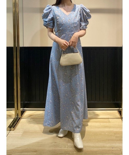 「LILY BROWN」 半袖ワンピース 1 グレー レディース_画像3