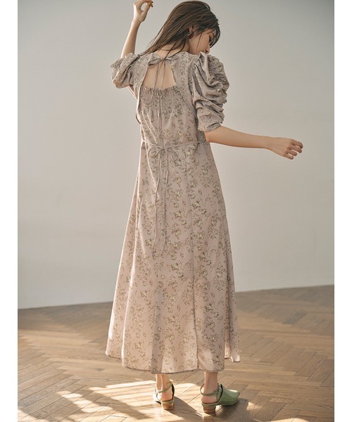 「LILY BROWN」 半袖ワンピース 1 グレー レディース_画像5