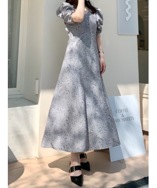 「LILY BROWN」 半袖ワンピース 1 グレー レディース_画像6