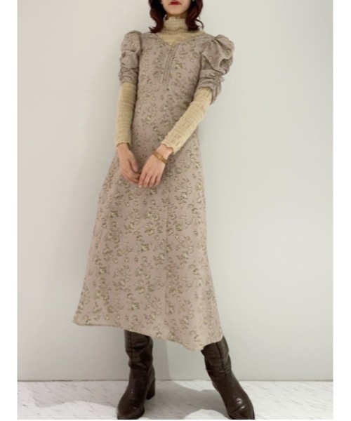 「LILY BROWN」 半袖ワンピース 1 グレー レディース_画像8