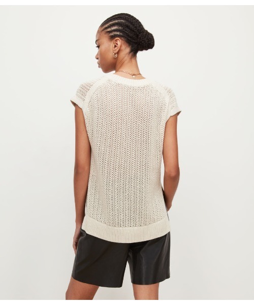 「ALLSAINTS」 半袖ニット X-SMALL ホワイト レディース_画像9