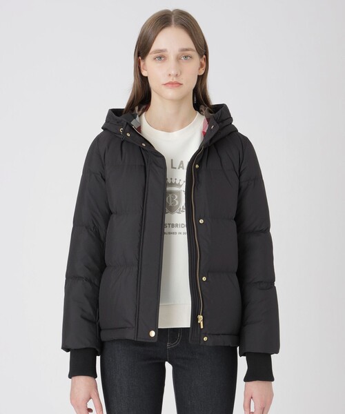 新品 ブルーレーベルクレストブリッジ リサイクルタフタショートダウンコート 36 BLUE LABEL CRESTBRIDGE（ブルーレーベルクレストブリッジ） ダウン