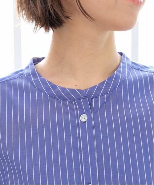 「PREFERIR」 半袖ワンピース MEDIUM ブルー レディース_画像8