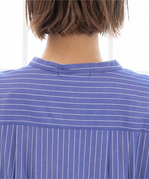 「PREFERIR」 半袖ワンピース MEDIUM ブルー レディース_画像9