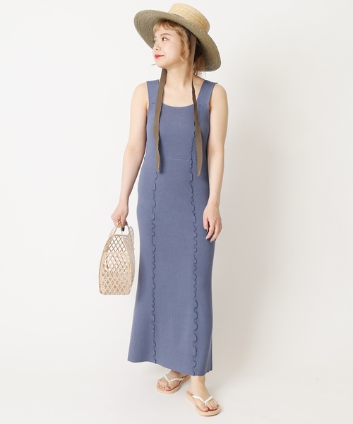 「U by SPICK&SPAN」 ノースリーブワンピース 36 オレンジ レディース_画像2