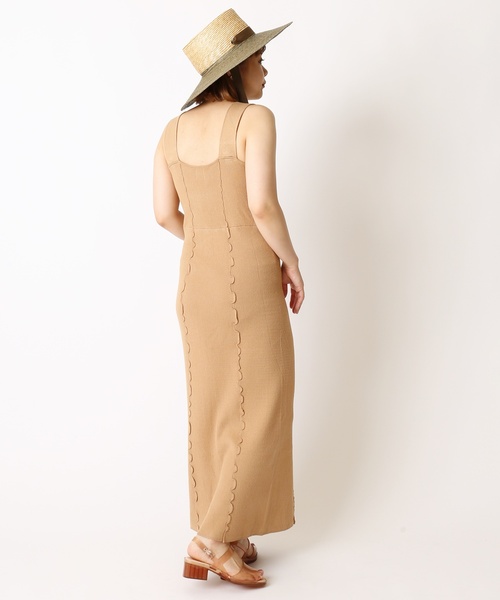 「U by SPICK&SPAN」 ノースリーブワンピース 36 オレンジ レディース_画像3