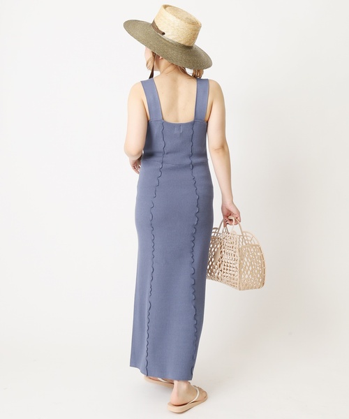 「U by SPICK&SPAN」 ノースリーブワンピース 36 オレンジ レディース_画像4