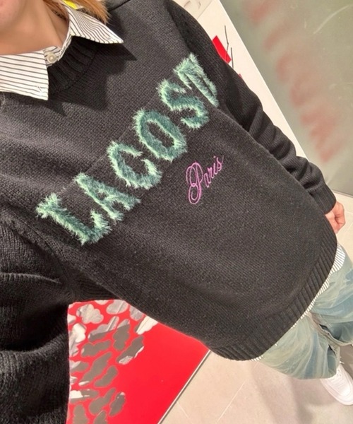 LACOSTE（ラコステ） セーター ニット ブランドネームロゴシャギーニッ 