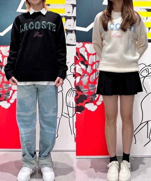 LACOSTE（ラコステ） セーター ニット ブランドネームロゴシャギーニッ