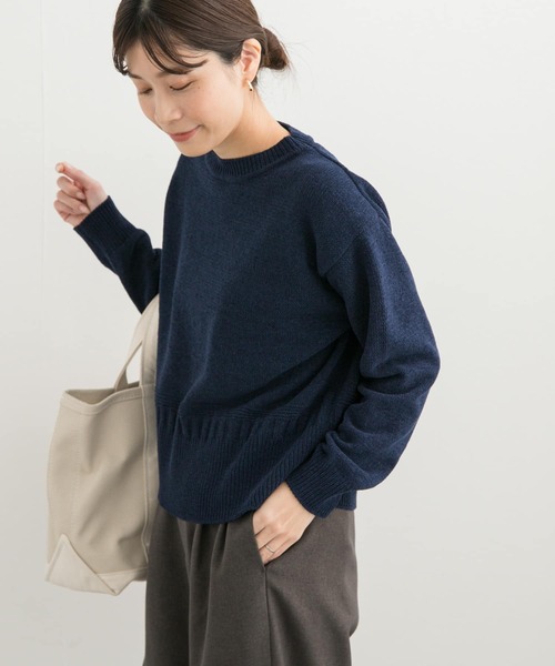 「URBAN RESEARCH DOORS」 長袖ニット MEDIUM ホワイト レディース_画像3