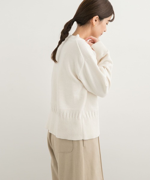 「URBAN RESEARCH DOORS」 長袖ニット MEDIUM ホワイト レディース_画像9