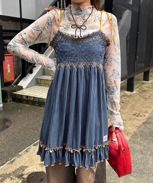 新品☆未使用☆ハローサンフランシスコ☆ リボン付きチェックブルゾン Ciaopanic】【aya】HSリボン付きチェックブルゾン | OUTLET
