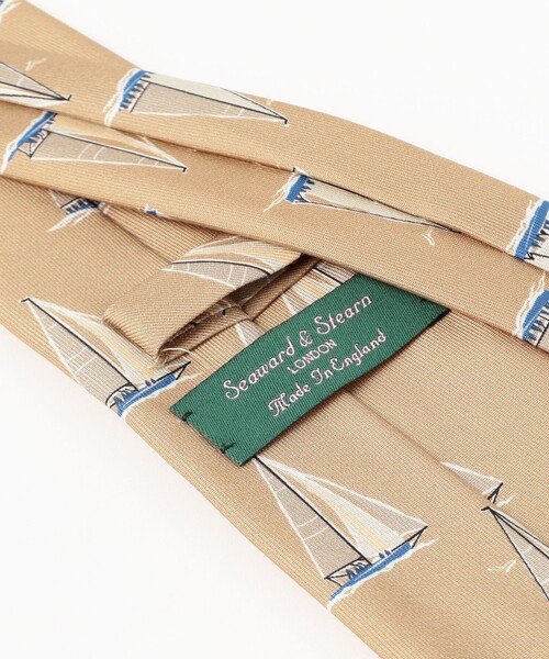 Seaward＆stearn ネクタイ Seaward ＆ Stearn / シルク ヨット柄
