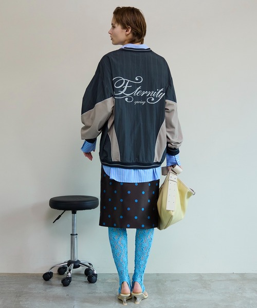 MAISON SPECIAL（メゾンスペシャル） デニムスカート Polka Dot Mock