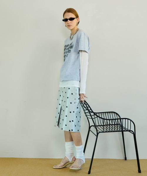 MAISON SPECIAL（メゾンスペシャル） デニムスカート Polka Dot Mock