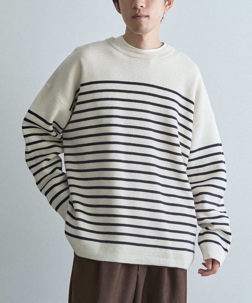 シクラス　パネルボーダー　ニット パネルボーダー クルーネックニット(トップス)｜MACKINTOSH PHILOSOPHY