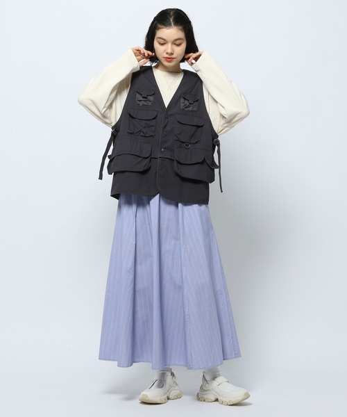 niko and…（ニコアンド） ベスト FREE チャコール レディース