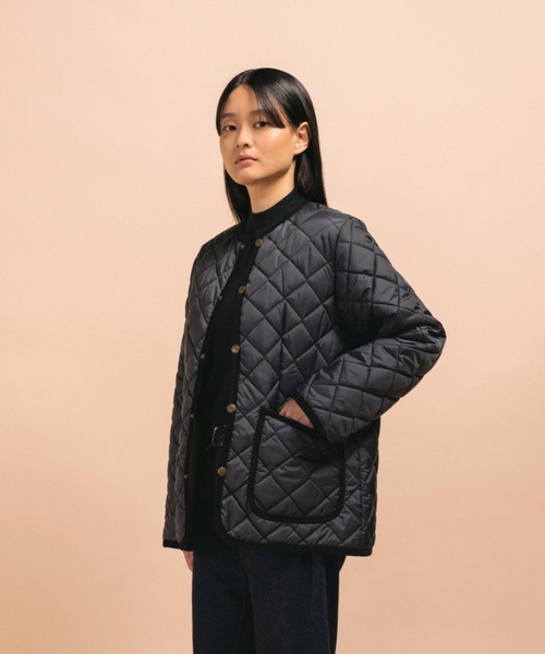 LAVENHAM CONTRAST CORNARD JACKETキルティング LAVENHAM（ラベンハム） ジャケット ノーカラージャケット Contrast