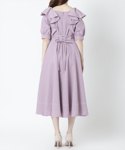「WILLSELECTION」 半袖ワンピース MEDIUM ラベンダー レディース_画像6