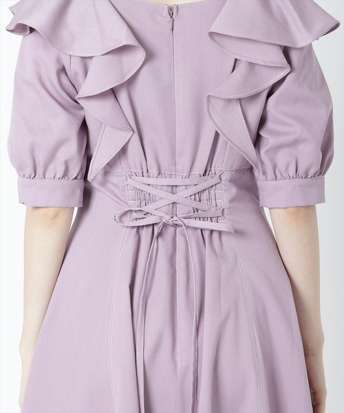「WILLSELECTION」 半袖ワンピース MEDIUM ラベンダー レディース_画像7