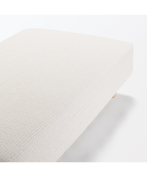 無印良品（MUJI） ベッド 寝具 綿 サッカー織 ボックスシーツ・S