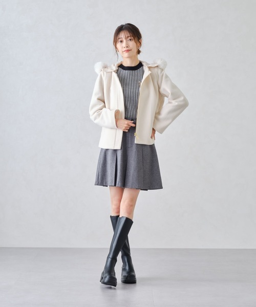 「MISCH MASCH」 ブルゾン M ベージュ レディース_画像6