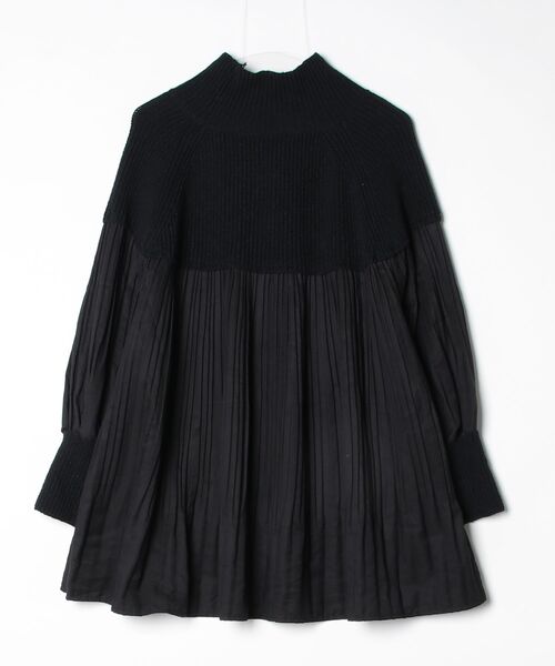 「fifth」 長袖チュニック MEDIUM ブラック レディース_画像2