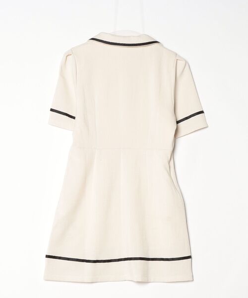 「LA POMME petit」 シャツワンピース MEDIUM ペールイエロー レディース_画像2