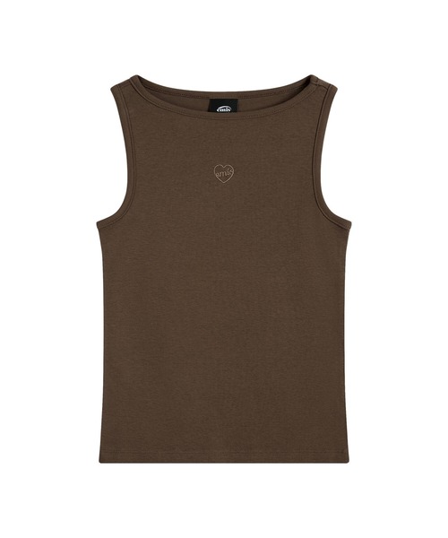 emis タンクトップ ノースリーブ (W) BOAT NECK TANK TOP レディース