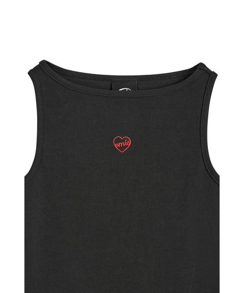 emis タンクトップ ノースリーブ (W) BOAT NECK TANK TOP レディース