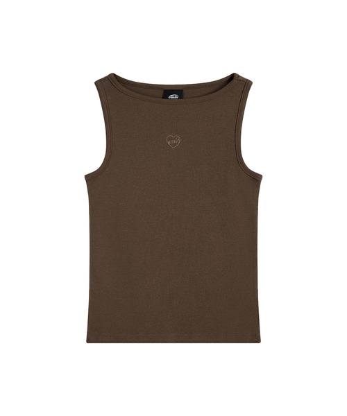 emis タンクトップ ノースリーブ (W) BOAT NECK TANK TOP レディース