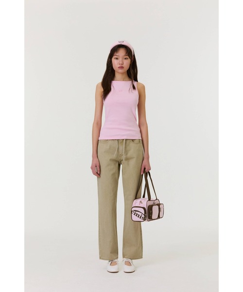 emis タンクトップ ノースリーブ (W) BOAT NECK TANK TOP レディース