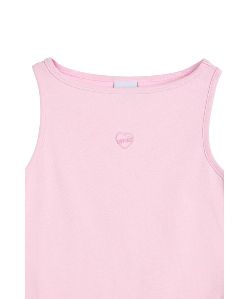 emis タンクトップ ノースリーブ (W) BOAT NECK TANK TOP レディース