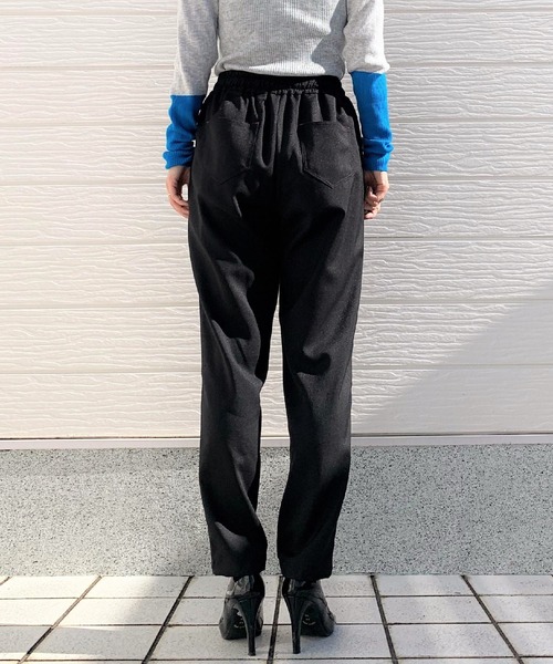 「Q」 イージーパンツ MEDIUM ブラック レディース_画像8