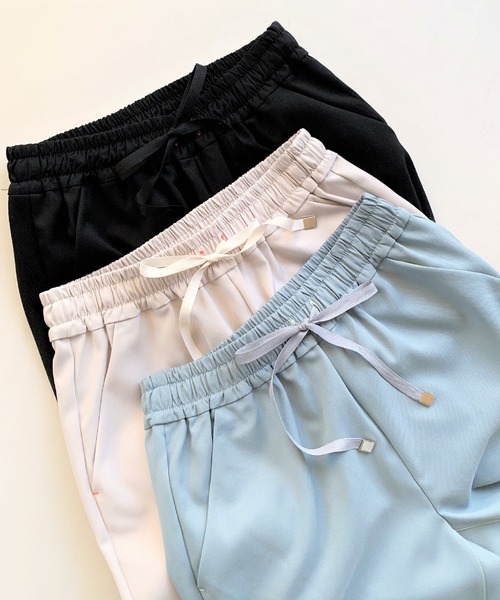 「Q」 イージーパンツ MEDIUM ブラック レディース_画像9