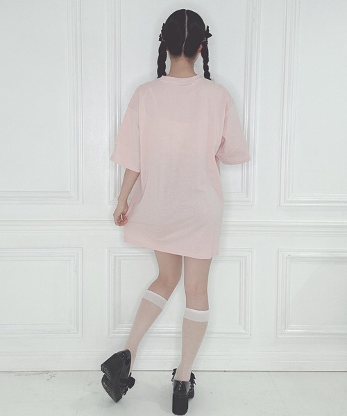 「Honey Cinnamon」 半袖Tシャツ FREE ブラック レディース_画像3