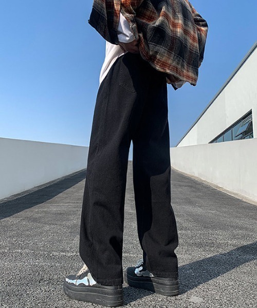 「MGV」 デニムパンツ MEDIUM ブラック メンズ_画像6