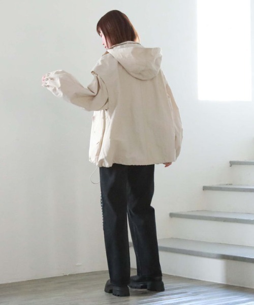 「archives」 ナイロンブルゾン MEDIUM アイボリー レディース_画像6