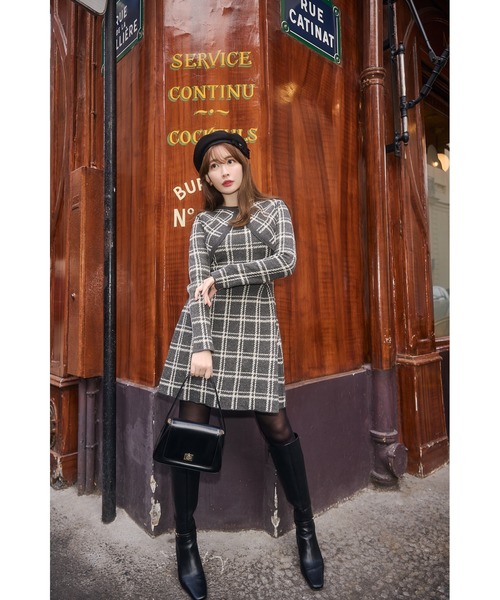 ハーリップトゥ Her lip to ニット ワンピース Her lip to ニットワンピース M グレー レディース : ZOZOTOWN Yahoo