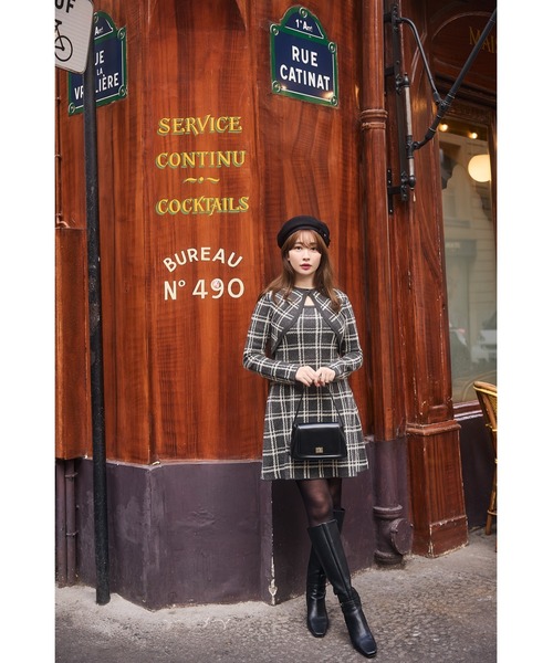 ハーリップトゥ Her lip to ニット ワンピース Her lip to ニットワンピース M グレー レディース : ZOZOTOWN Yahoo