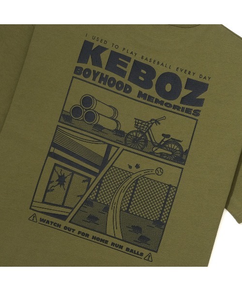 「KEBOZ」 半袖Tシャツ M サックスブルー メンズ_画像2