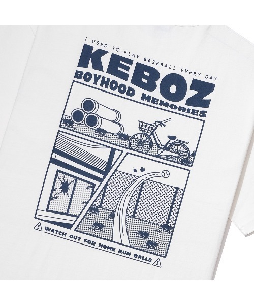 「KEBOZ」 半袖Tシャツ M サックスブルー メンズ_画像3